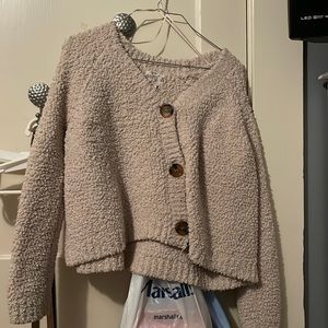 oversize sweater with buttons. Size small